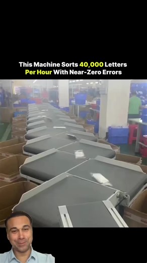 Want unreleased AI data before 99% of people? Reports in highlights (members only)🌟 Modern mail-sorting machines can process thousands of letters per minute with near-perfect accuracy. High-speed conveyor belts move envelopes through optical scanners and advanced OCR systems that read both printed and handwritten addresses in real time. The system identifies ZIP codes, decodes barcodes, verifies sender data, and instantly routes each piece to the correct destination. If text is smudged or uncle