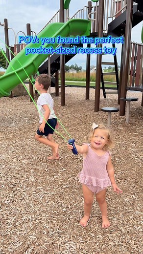 ZipString ® on Instagram: "ZipString fits in your pocket! ⚡ Why settle for slides when you’ve got a pocket full of tricks? Upgrade recess with a toy that’s always ready for fun when the bell rings!  #backtoschool #recess #viraltoy #sharktank #playground #musthave"