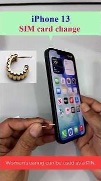 13. (SIM card): How to change the “SIM card” in an iPhone 13. #iphone #iphone13