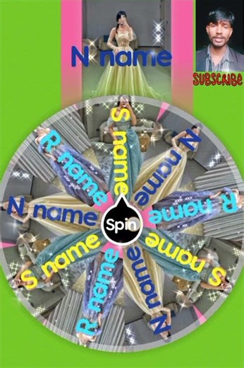 spin wheel choose your dress according first alphabet 🔤