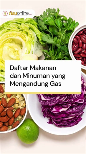 Daftar makanan dan minuman yang mengandung gas