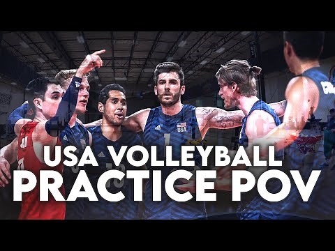 USA Men's Volleyball Practice POV