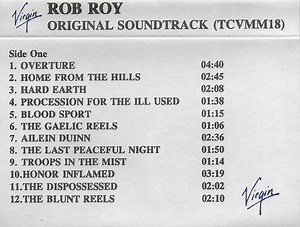 Carter Burwell - Rob Roy (Original Motion Picture Soundtrack From The Film)