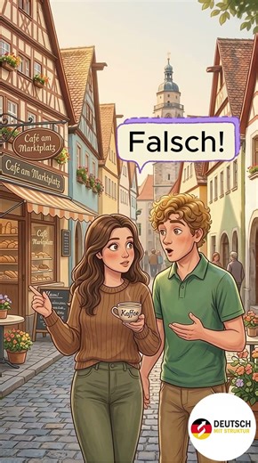 Deutschlernen mit Dialogen | Lena macht Fehler ❌ | Max korrigiert! ✅ | Deutsch A1-A2 #deutschlernen