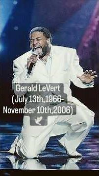 Remembering the great Gerald LeVert on the anniversary of his passing(1966-2006)(Read description)