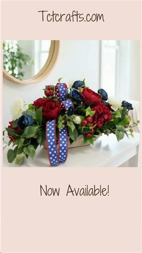 How to Style a Patriotic Centerpiece for Summer #TeamKailyn