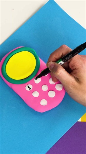 Creative Clay Phone for Dad! Can You Guess What It Is?