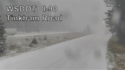 I-90 reopens at North Bend after dozens of semi-trucks spin out