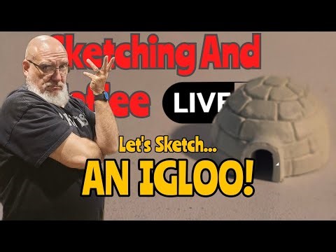 An Igloo sketch tutorial, Arctic Survival Shelter
