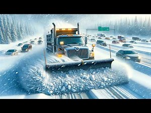 Plowing Snow Through a Monster Blizzard! | Farming Simulator 19