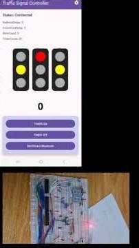 Traffic Light Controller Using Mobile App | Arduino Nano + Bluetooth (HC-05)