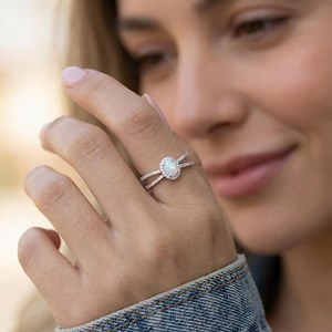 Dainty White Opal Split Shank Ring, Gold or Silver CZ Stacking Jewelry Gift - Etsy UK