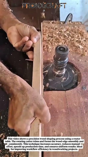 High-Speed Wood Shaping with Router Table | Boosting Workshop Productivity