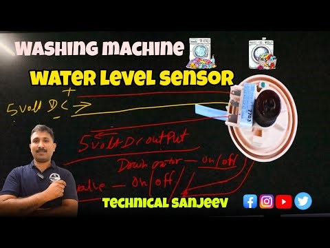Washing Machine Water Level Sensor Working !!