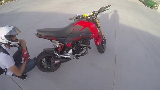 Damaged mini motorcycle aftermath