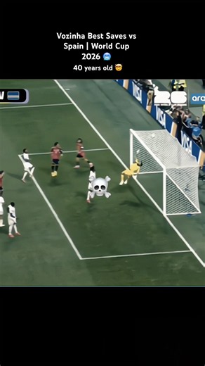 40-Year-Old Vozinha Became World Famous in Just One Day! 🌍🧤 #football #worldcup #fifa #goals