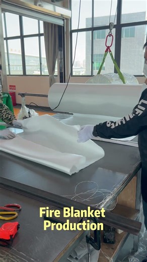 Inside fire blanket manufacturing.#FireBlanket#FiberglassFabric#Manufacturer#FireSafety