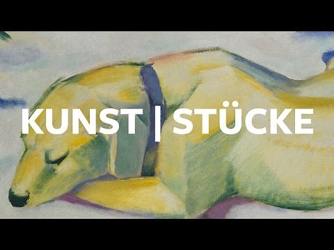 Kunst|Stück – Franz Marc: Liegender Hund im Schnee