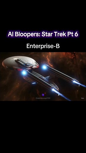 Sometimes AI gets it close, sometimes it makes some weird stuff. From a 2 slow warp to a nebula that isn’t one. #startrek #aibloopers #warpfails #trekkies