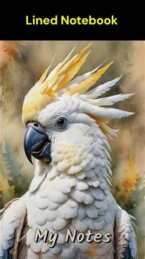 Cockatoo Bird Lined Notebook | 110 Pages | 6×9