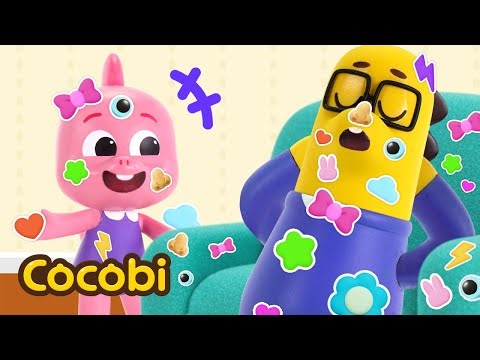 Let’s Put Stickers on Sleeping Daddy’s Face!🤩 + More Fun Songs for Kids | Cocobi