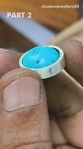 Make a Turquoise Ring | Silversmithing for Beginners | Part- 02 #a#adamjewellery #silverjewelry #silver #silvering #handmadejewelry | Adamjewellery Handmade