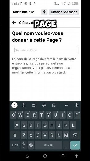 comment créer une page Facebook en 1 minutes