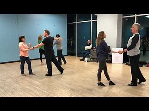 Gold rumba routine - three alemanas and sliding doors