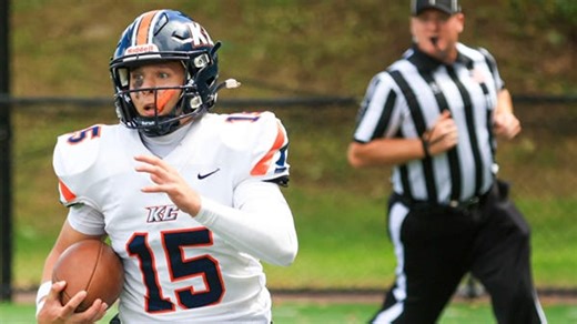 Former Western Wayne football standout Frankie Leyshon starring for Keystone College