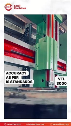 Conventional VTL 3000 | 4000 mm Turning Diameter Vertical Turning Lathe Sahil CNC Machines