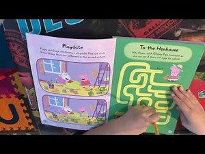 Peppa Pig Super Sticker Book, Learn with Peppa & George! Kids Episode 1 of 9