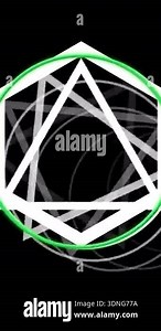 Abstract animation, geometric shapes, pattern, circles