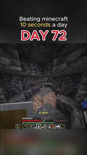 Beating Minecraft 10 Seconds a Day (Day 72) ⏱️ #minecraft