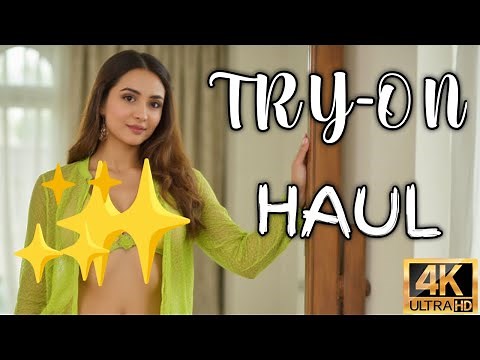 4K 2025 Transparent Try On Haul | Transparent bikini Try-On Haul Review | see through lingerie