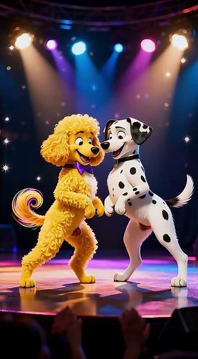 EPIC Dog Dance-Off! 🐶🐶 Their Moves Are So Bad, They're Good! #Shorts#FunnyDogs#PetComedy#Comedy