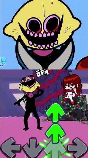 Stuck BF x Lemon Monster - FNF Horror Holiday Mod #fnf #shortsviral #fridaynightfunkinmod