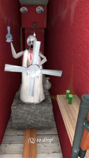 The Most Cinematic Deadly Trap in Secret Attic in Granny's House #granny #gaming #shorts