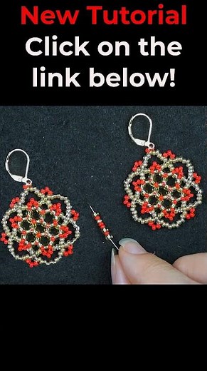 Quick DIY Christmas Beaded Earrings!