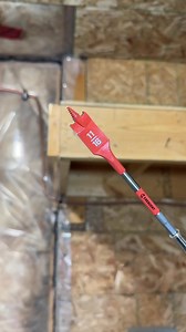 Trying out some New Speed Striker spade bits from @crescent_tool well we suspend the front of these shelves•They cut fast and are not ash to keep straight...#tools #construction #crescenttools | Kruger Construction