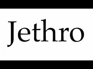 How to Pronounce Jethro