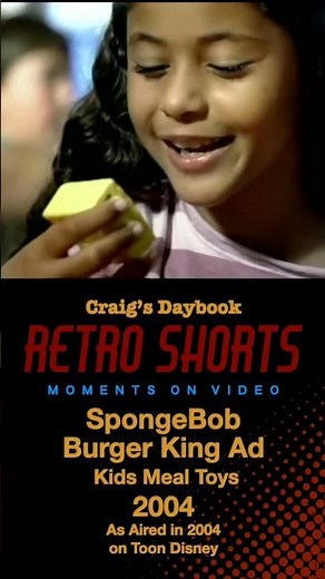 Retro 2004 - SpongeBob Toys at Burger King - #Short - Cable TV History