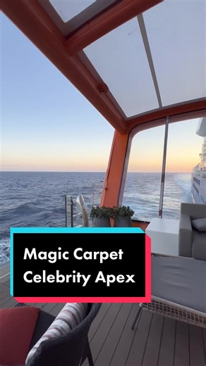 Celebrity Apex Magic Carpet View | Cruise Ship Experience