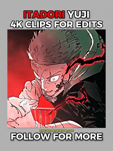 Yuji Itadori Manga Animation Twixtor 4K | Clips For Edits