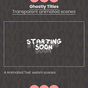 Spooky Texts Animated Stream Screens ・ Ghostly Texts on Transparent Background ・ Starting, Ending, Be Right Back and Offline・ Twitch and OBS - Etsy