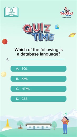 How strong is your database knowledge? Think you can Answer? It’s Quiz Time with mySecondTeacher!! Comment your answer and TAG your friends to find out if they know the correct answer #QuizChallenge #LearnwithmySecondTeacher #mySecondTeacher