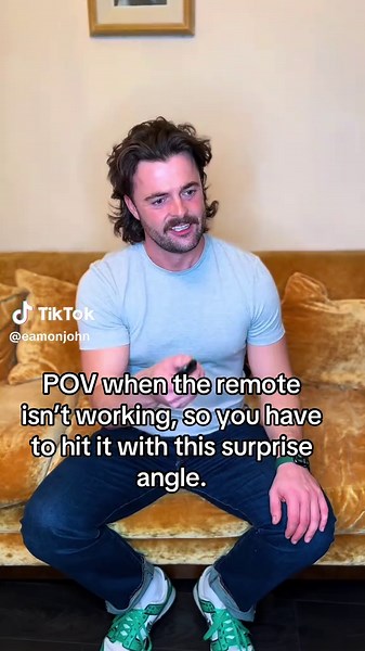 When the remote only works after you hit the forbidden wrist spell 🪄😂 . . #irishcomedy #relatable #fyp #funnytiktok #comedy