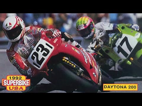 1992 Daytona 200 | Epic Final Laps | Doug Polen vs Scott Russell
