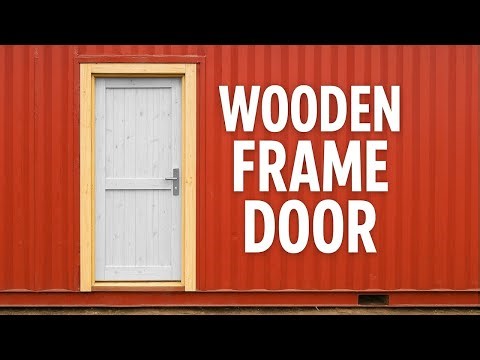 Adding a door to my shipping container workshop — No welding needed! 🔨🚢