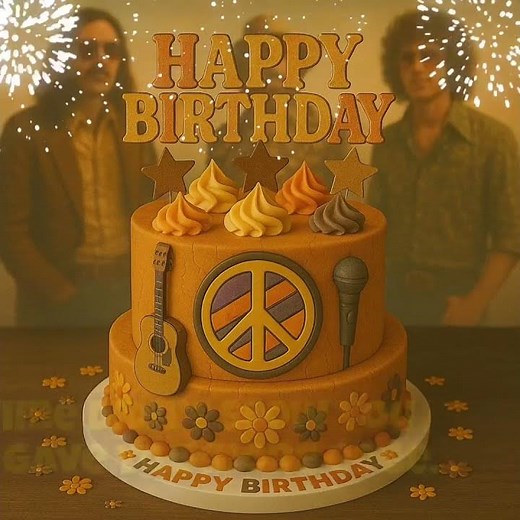 Happy Birthday 70s Rocker Dude – Classic Rock Video Message Ideal for WhatsApp & More