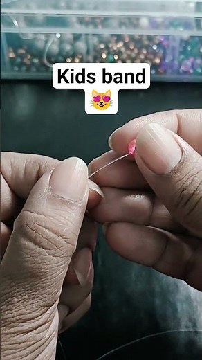 DIY Beaded Hair Band for Kids 👧 | Easy Handmade Hair Accessory Tutorial